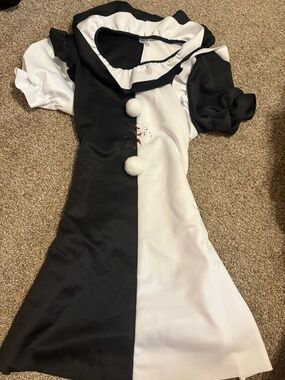Black & White Terrifier Button Front Dress
